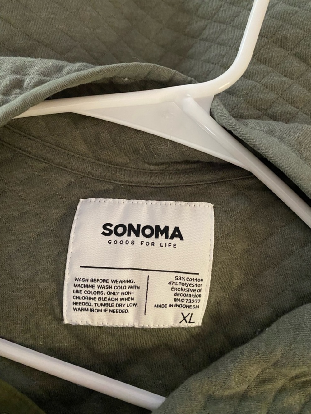 Men’s Quilted Sonoma Stylish Quileted Pullover. Perfect for fall layering! Size - Picture 9 of 9